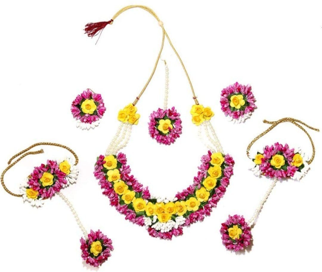 Lamansh Artificial Flower Jewellery Set - Lamansh