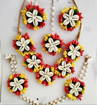 Haldi jewellery set-Lamansh