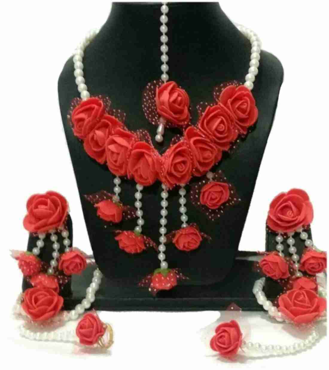Flower jewellery set for Gifting / flower jewellery Set 