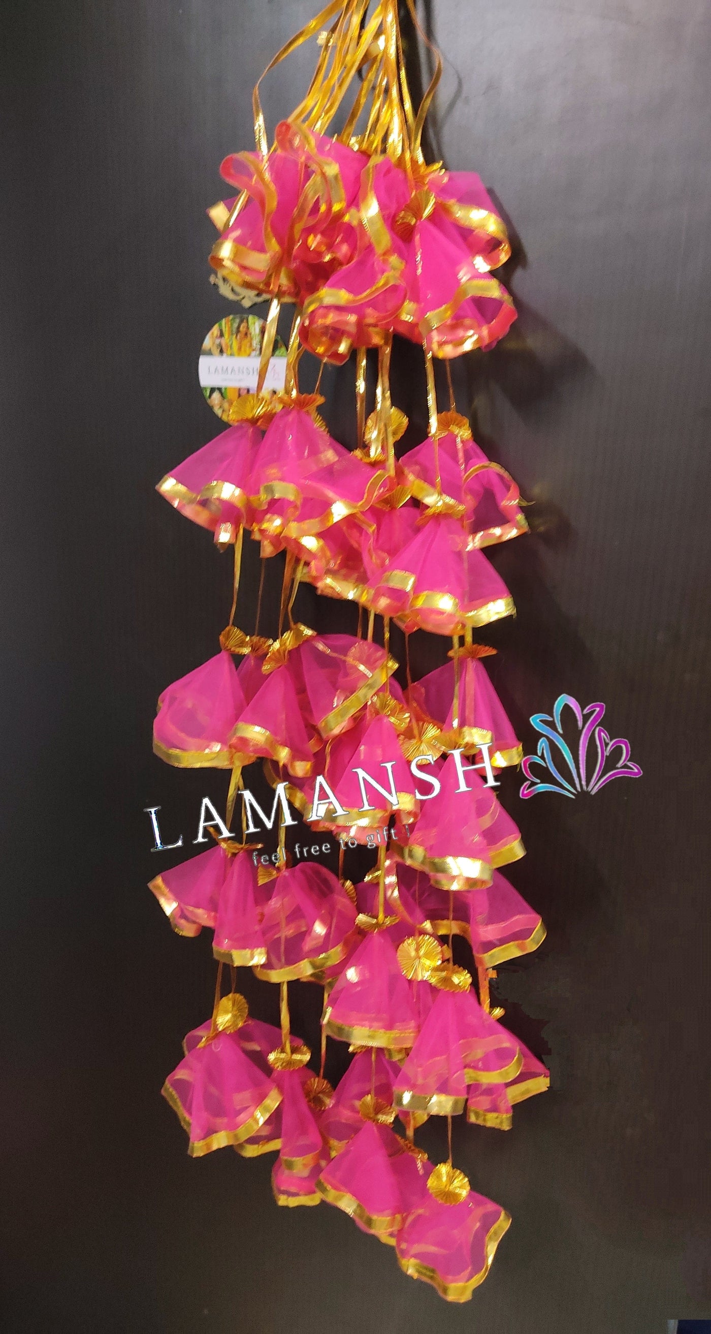 LAMANSH® ( Pack of 10 ) 4 ft Net Hangings for Wedding Backdrops