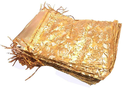 LAMANSH Potli Bags Mix-color / 10 × 08 cm / 100 LAMANSH® (100 pcs 8*10 cm)Potli Bags For Return Gift Organza Potli Bags, Jewelry Pouches, Potli Bags for Return Gifts,Wedding Party Favor Gift Bags