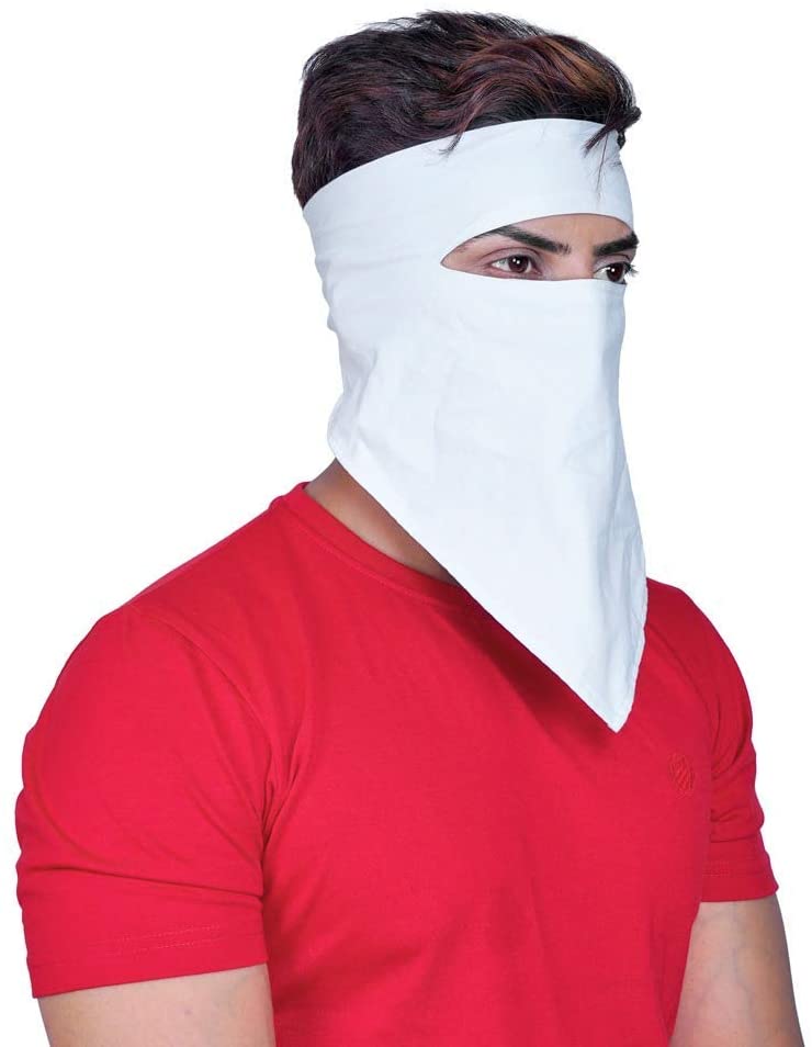 LAMANSH Random colors / Cotton / Standard LAMANSH® (Pack of 2) Cotton Anti-dust Full Face Face Mask for Men Women Kids Anti Haze Windproof Mask