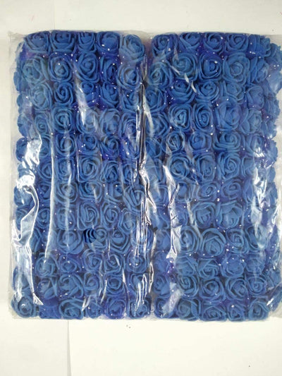 Lamansh Raw materials for Flower jewellery Dark blue / 1 Packet ( 144 Flowers ) Dark blue Flowers Pack of (144) Artificial foam Flowers / Raw materials for Flower jewellery & other products / Pack of 144 flowers