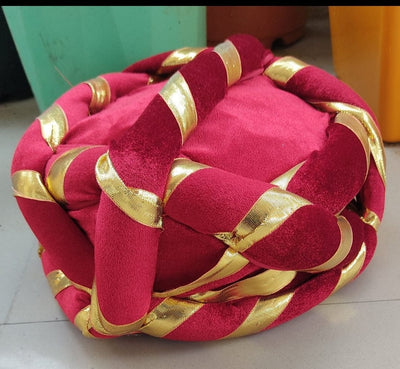 LAMANSH safa pagdi LAMANSH Pack of 10 Rajasthani Style Readymade Safa Pagdi Turbans for Guests entry welcome in Hotels & Resorts ( Assorted colors )