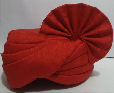LAMANSH safa pagdi Pack of 10 LAMANSH Pack of 10 Red Safa Pagdi Turban for Guests Welcome in Wedding / For baratis