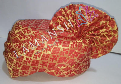 LAMANSH safa pagdi Pack of 10 LAMANSH Pack of 10 Safa Pagdi For wedding / Readymade Turban for Barati Guests