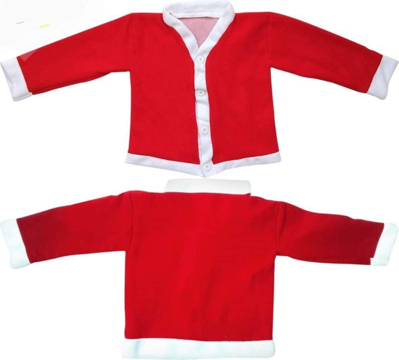 LAMANSH Santa Claus Dress Red-White / Cotton / 2yr to 3 yr LAMANSH® Baby Christmas Party Santa Costume Suit Outfits Set Kids ( Size No 1 ) 2 to 3 Years Old Boys Girls for Xmas