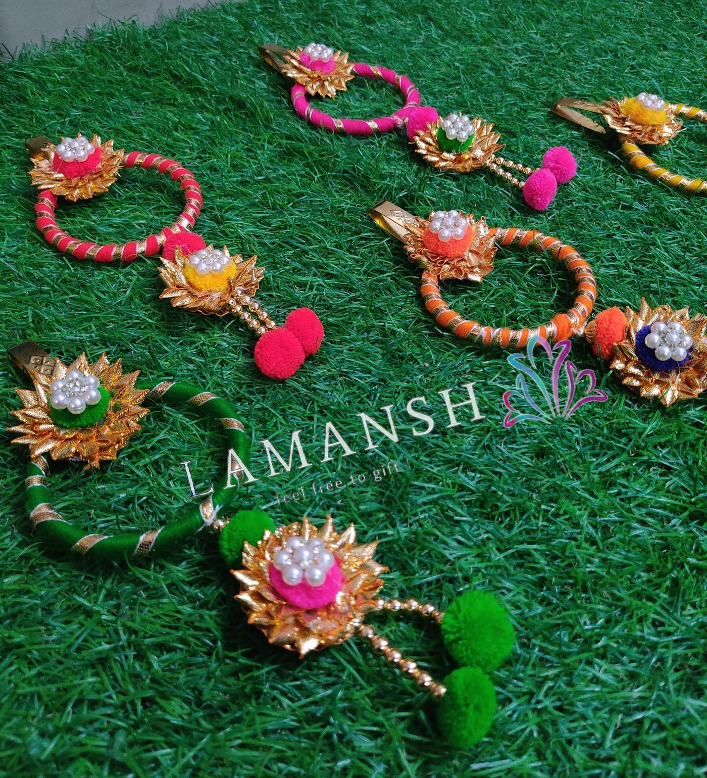 LAMANSH satka LAMANSH® Floral Satka set For women / For giveaways/ Satka's for women guests saree satkas / Wedding Favours for Bridesmaid / Haldi mehendi sangeet ceremony gifting 🎁