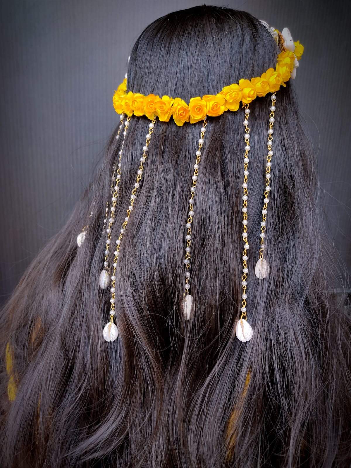 Flower Hair Tiara For Girl / bride / Hair Accessories/ Shell Tiara Set for Birthday 