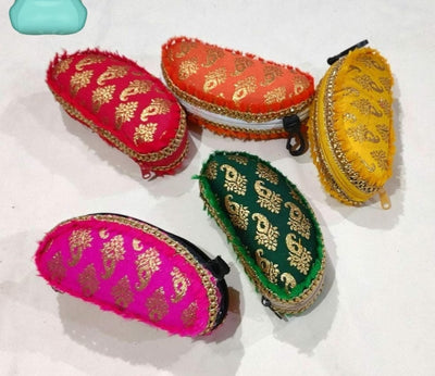 LAMANSH ® sunglass cover Assorted colours LAMANSH® Pack of 10 Kari Printed Sunglasses Cover/Case/Pouch-Bollywood Party-Sangeet /Roka Giveaways-Indian Punjabi Wedding-Return Gifts / Haldi & Mehendi Favors