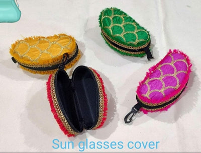 LAMANSH ® sunglass cover Assorted colours LAMANSH Pack of 10 Sunglasses Cover/Case/Pouch-Bollywood Party-Sangeet Mehendi Ganey Dosti Maiyo Giveaways-Indian Punjabi Wedding-Return Gifts / Haldi & Mehendi Favors