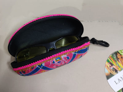 LAMANSH ® sunglass cover LAMANSH® Patola Print Sunglasses 🕶️ Cover/Case/Pouch-Bollywood Party-Sangeet /Maiyo Giveaways-Indian Punjabi Wedding-Return Gifts / Haldi & Mehendi Favors