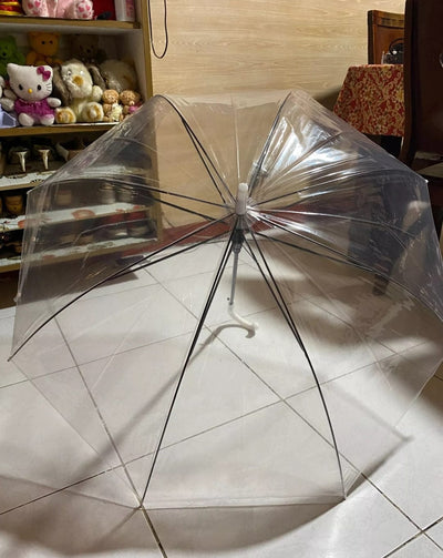 Lamansh umbrella White Transparent / PVC LAMANSH 5 pcs PVC Transparent Umbrellas 🌂 for Modern Party Parasol Indian Wedding decor christmas festival decor