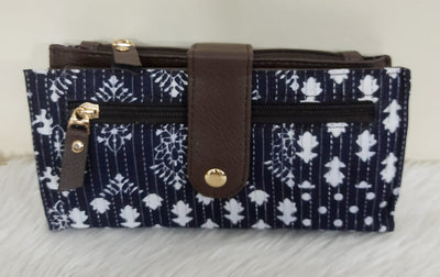 LAMANSH wallet LAMANSH cotton ikat print hand wallets / Clutches for women / Stylish purse for parties 🎉 & wedding ceremony