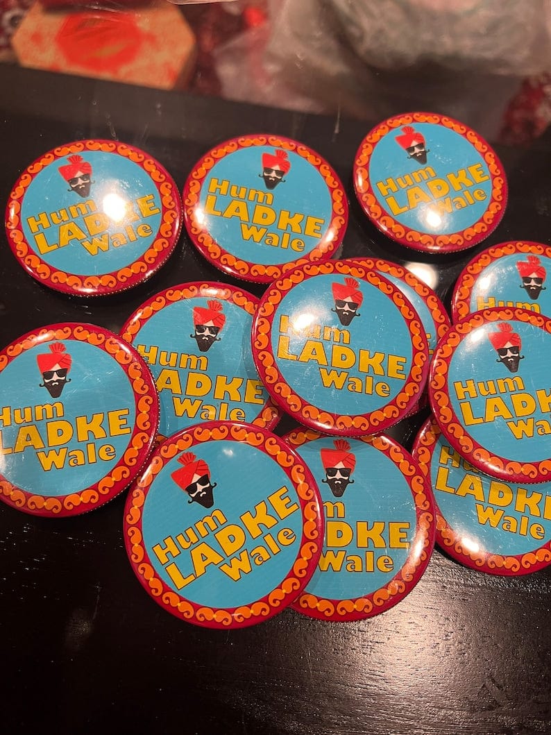 LAMANSH Set of 50 44 mm LADKEWALE 👳 Brooches for Wedding