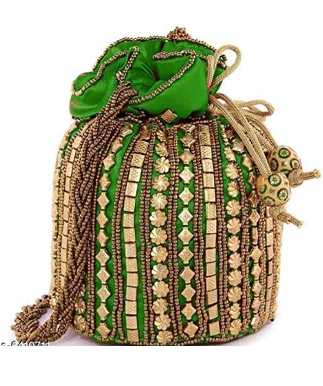 LAMANSH ® Women's Potli Bag LAMANSH Pack of 8 womens potli bags for wedding ; gifting