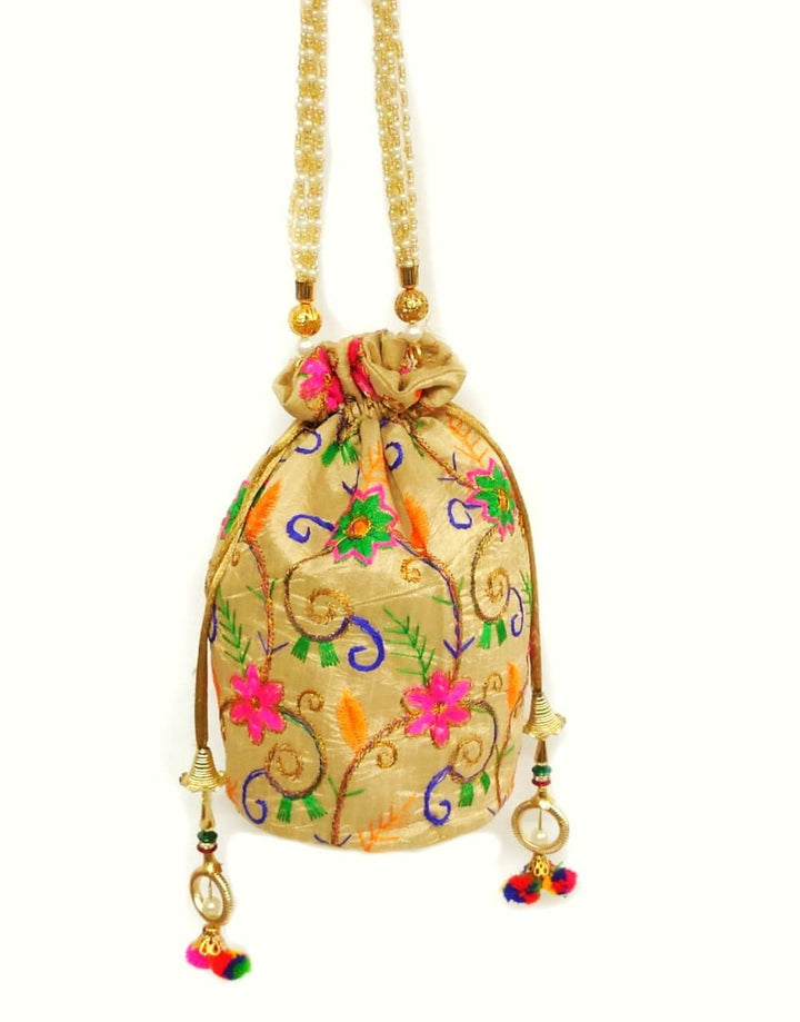 LAMANSH Women's Potli Bag with Potli /womens potli bag for wedding