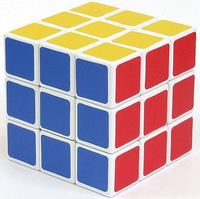 New Jaipur Handicraft 3*3 White Border Rubik's Cube Puzzle Game - Lamansh
