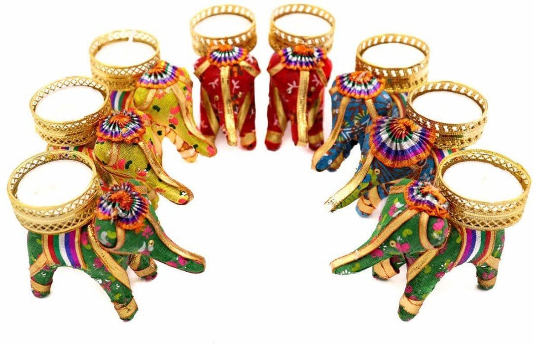 New Jaipur Handicraft Candle Holders Pack of 400 Elephant Tea light Candle Holders at Rs 28 each ( Candles Included)