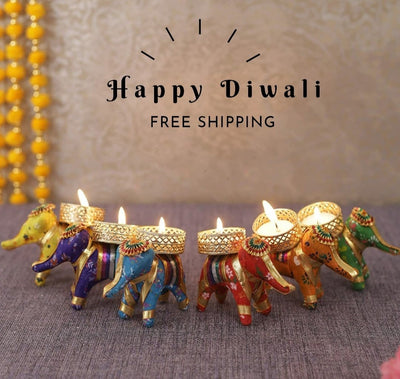 New Jaipur Handicraft Candle Holders Pack of 400 Elephant Tea light Candle Holders at Rs 28 each ( Candles Included)