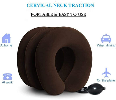New Jaipur Handicraft Cervical Pillow LAMANSH Care Cervical Neck Traction Inflatable Pillow for neck care