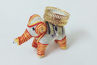 New Jaipur Handicraft Diwali Light 💥 LAMANSH® 🐘 Elephant Designer Tea light Candle Holder / Elephant Diya for Festival Decoration ✨ & Return Gifts