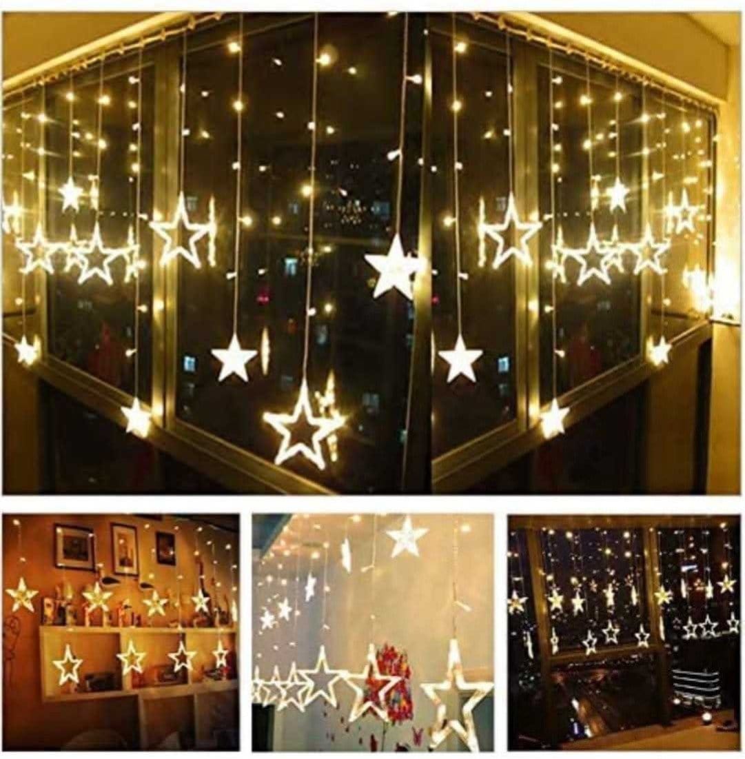 New Jaipur Handicraft Diwali Light 💥 Lamansh® Star ⭐ Rice Light 6+6 Star light for Diwali decoration Yellow Rice lights