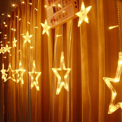 New Jaipur Handicraft Diwali Light 💥 Lamansh® Star ⭐ Rice Light 6+6 Star light for Diwali decoration Yellow Rice lights