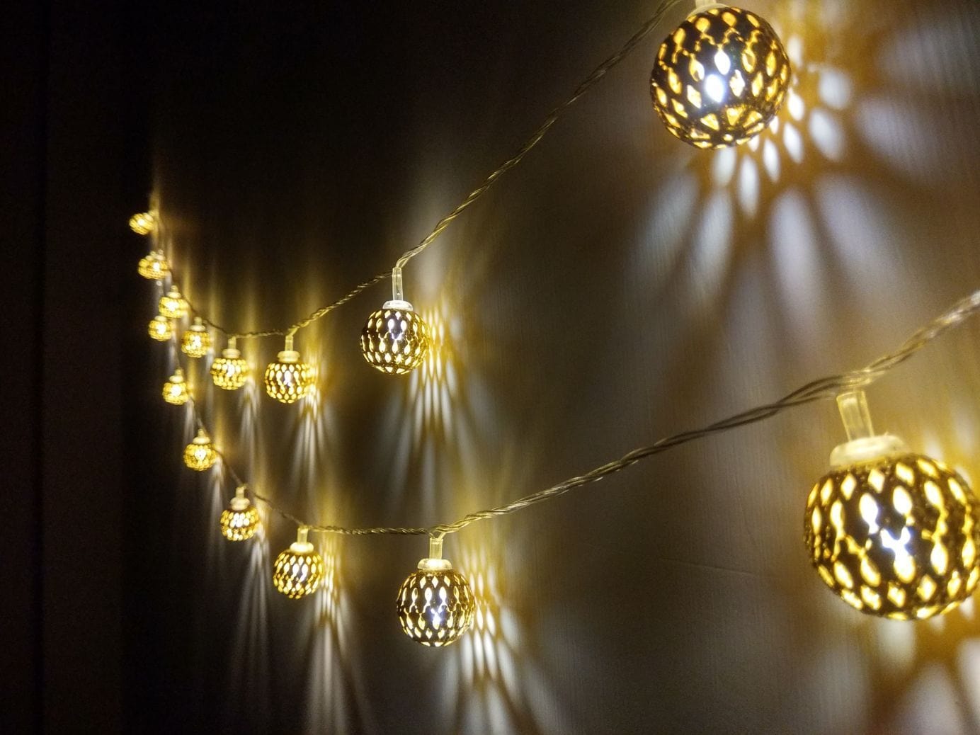 New Jaipur Handicraft Special Metal Round Light / Diwali Lights for Room Decoration - Lamansh