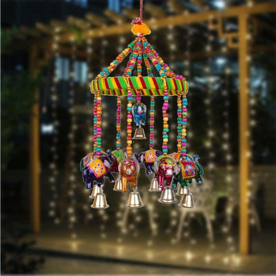 New Jaipur Handicraft Door 🚪 Hangings 💥 Toran Paper Mache LAMANSH® Rajasthani Pack Of 1 Elephant 🐘 Door Hanging Toran set /  Decorative Hangings For Home 🏠