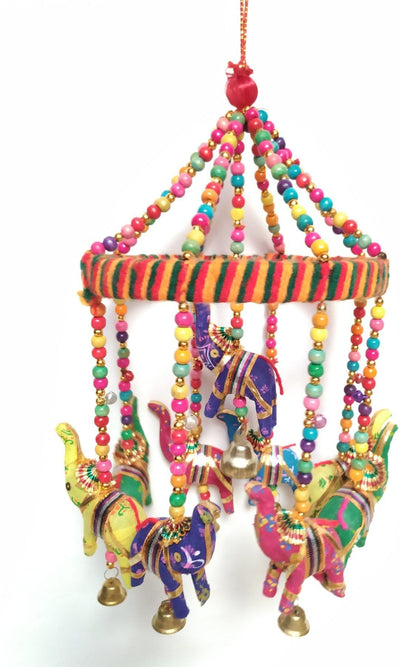 New Jaipur Handicraft Door 🚪 Hangings 💥 Toran Paper Mache LAMANSH® Rajasthani Pack Of 1 Elephant 🐘 Door Hanging Toran set /  Decorative Hangings For Home 🏠