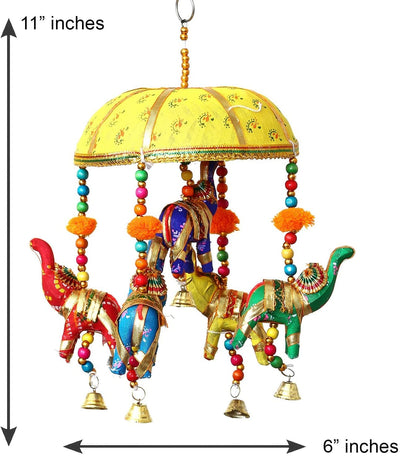 New Jaipur Handicraft Door 🚪 Hangings 💥 Toran Paper Mache New Jaipur Handicraft Door Hanging Toran set Pack Of 1 / Elephant 🐘 Toran set /  Decorative Hangings For Home