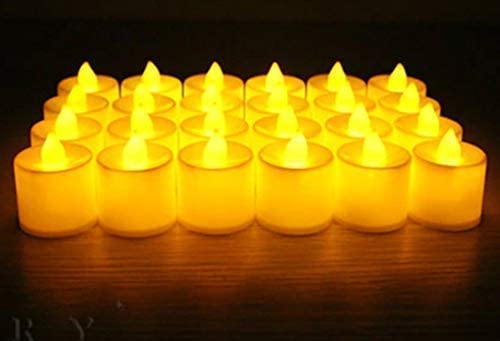 New Jaipur Handicraft ELECTIC CANDLES 🕯 Lamansh® Pack of 12 LED Candles 🕯 / Flameless 🔥Electric LED Candles for Diwali / Candles for Home 🏠Decoration