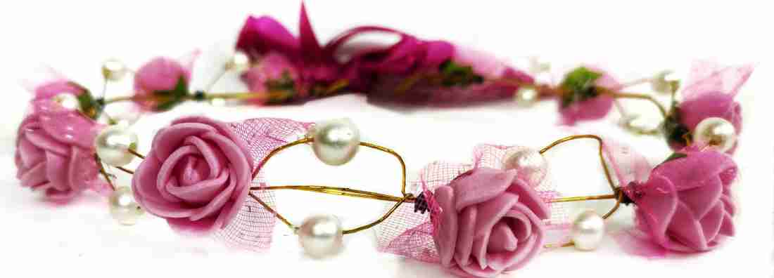 Bridal Floral Tiara Set For Girls 