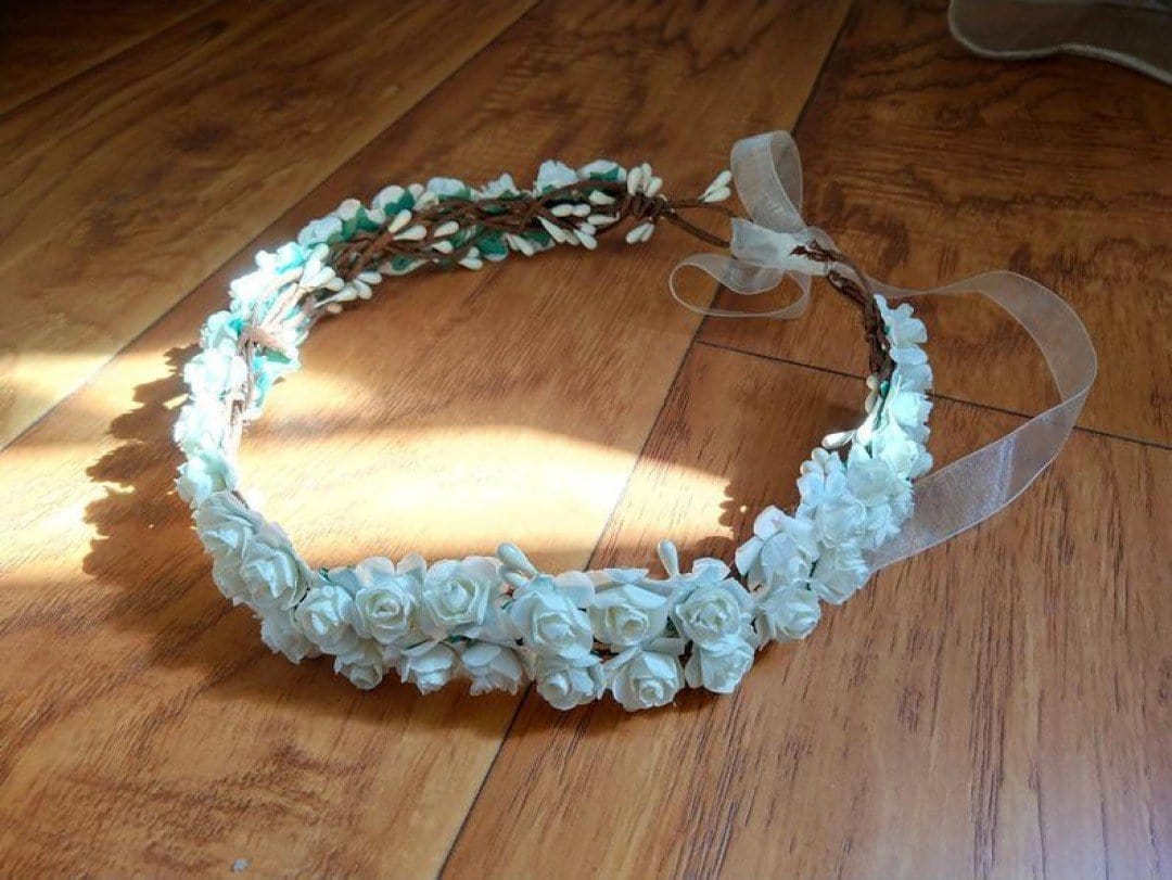 New Jaipur Handicraft Flower Tiara 😇 White / Engagement / Birthday LAMANSH® Charm Hair Accessories Floral Bridal Bridesmaid Headdress Prom Tiara Crown Wedding Elegant / Flower Tiara