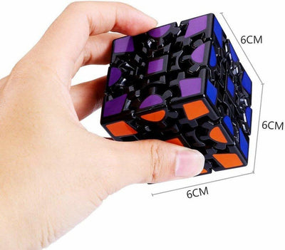 New Jaipur Handicraft Unique Puzzle Rubik's Cube / King 3x3 Black Base Magic Gear Twisty Cube - High Speed and Stability - Lamansh