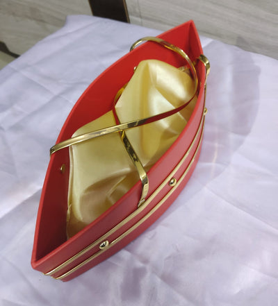 New Jaipur Handicraft Gift Baskets 💛 Assorted colors / 50 Pack of 50 Boat Shaped Gift 🎁 Hamper Baskets For Giveaways (size - 12*5 inch) / Trending hampers for making Diwali & Wedding Gifts
