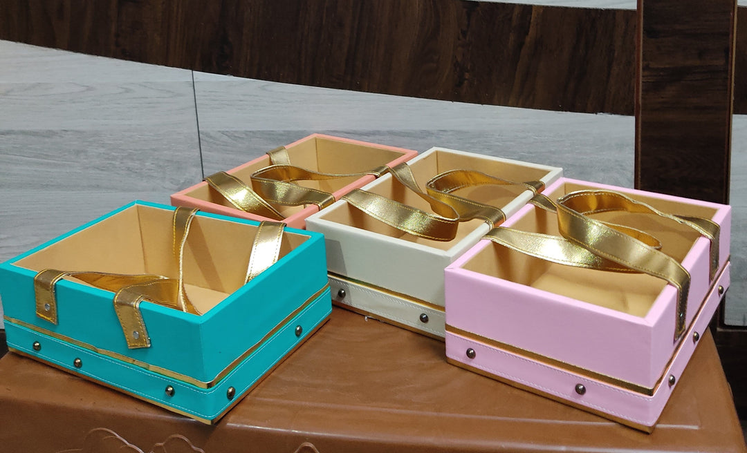 Pack of 50 Leatherette Rexine Basket at just 299 each / Leather