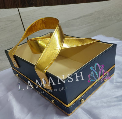New Jaipur Handicraft Gift Baskets 💛 Black Lamansh® Pack of 5 Big size Luxurious Room Gift 🎁Hamper Basket