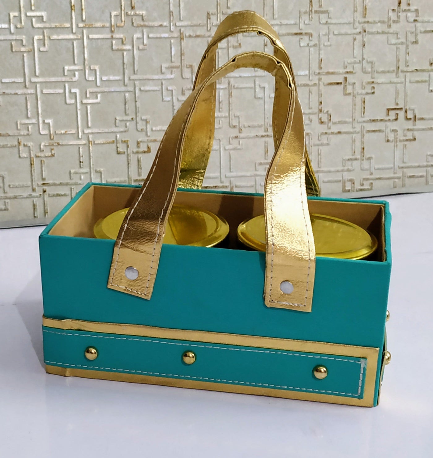 New Jaipur Handicraft Gift Baskets 💛 Blue Lamansh® Pack of 1 Empty Room Gift 🎁Hamper Basket