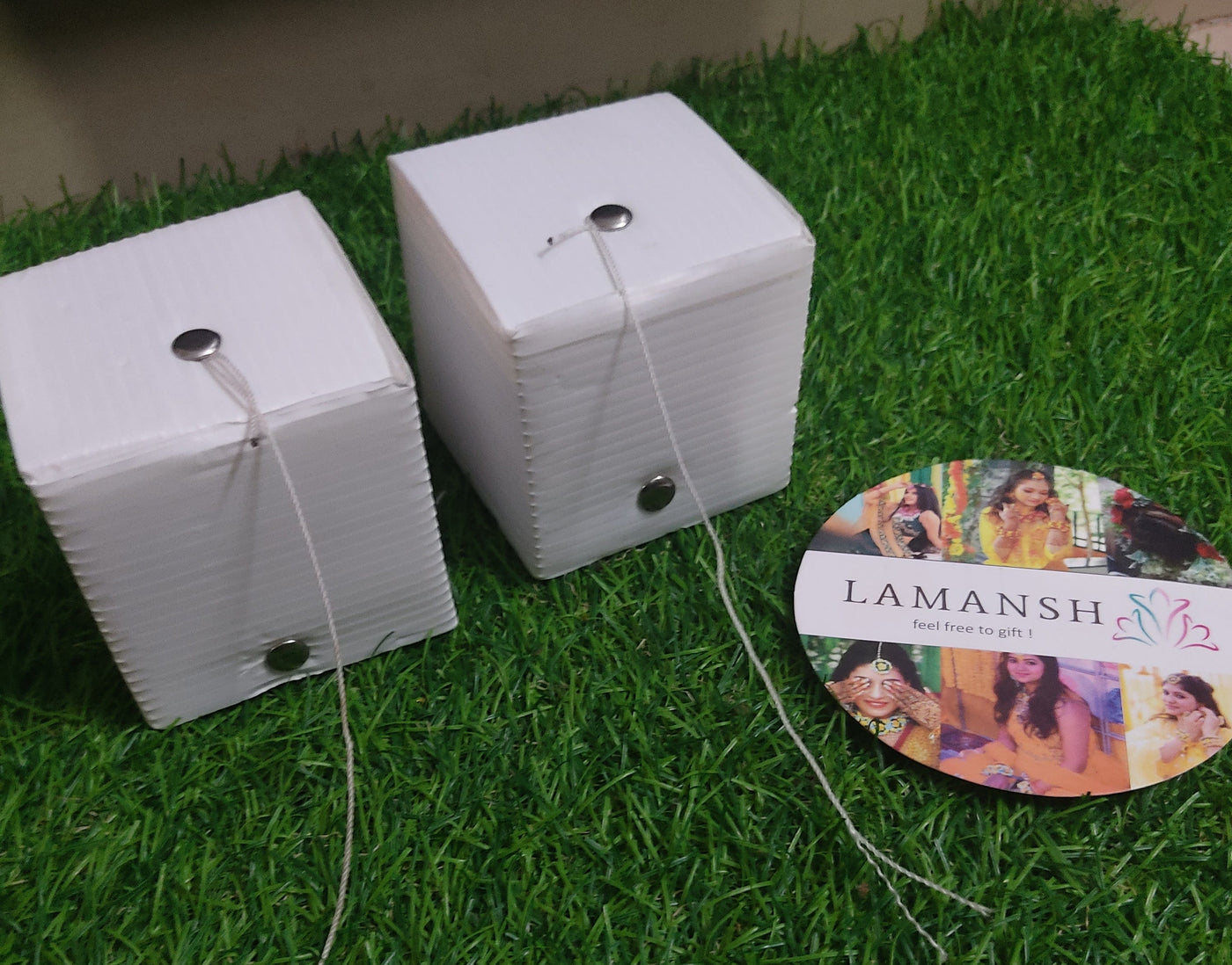 New Jaipur Handicraft Kumkum box LAMANSH® Pack of 25 Marble Dabbi / Kumkum Box / Sindoor Dani / Roli Box / Marble Box / Sindoor Box 🎁 / Best for indian wedding return gifts 🎁