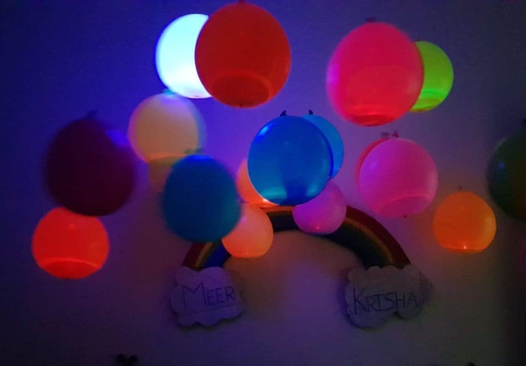 New Jaipur Handicraft LED Balloon 🎈 Multicolor / Pack of 15 Lamansh® Pack of 15 LED BALLOON 🎈 / Light Balloons for birthday Decoration
