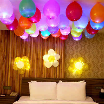 New Jaipur Handicraft LED Balloon 🎈 Multicolor / Pack of 50 Lamansh® Pack of 50 LED BALLOONS 🎈 / Light Balloons for birthday Decoration