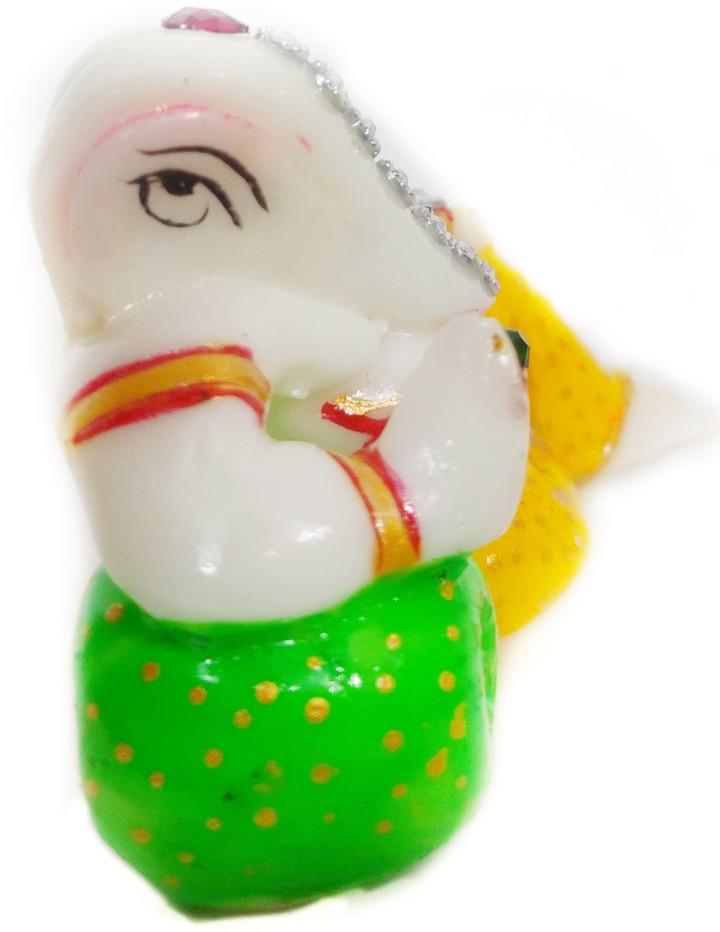New Jaipur Handicraft Mini Showpiece Multicolor / Standard / Ganeshji Pack of 5 New Jaipur Handicraft Pack of 3 Ganesha statue☀📿 / God Statue👼 / Ganesh Idols 🛐 / Decorative Showpiece / Gifting Showpiece 🎁🎈🎀