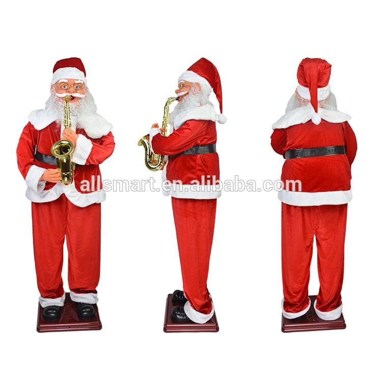 New Jaipur Handicraft XMAS 🎄🎅🔔❄ Christmas Santa 🎅 Claus Musical Figurine 6 Ft - Lamansh