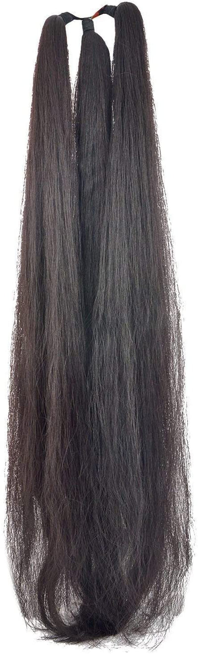 New Jaipur Handicraft Synthetic Hair Black / 30 inch / Hair Ponytail Extension 🙍 Lamansh™ Black Hair Ponytail Extension / 30 Inch Hair Extension / Pack of 1