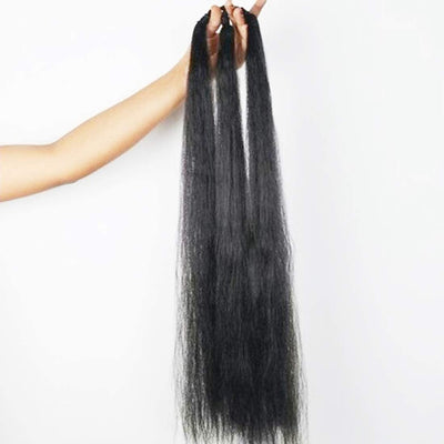 New Jaipur Handicraft Synthetic Hair Black / 30 inch / Hair Ponytail Extension 🙍 Lamansh™ Black Hair Ponytail Extension / 30 Inch Hair Extension / Pack of 1