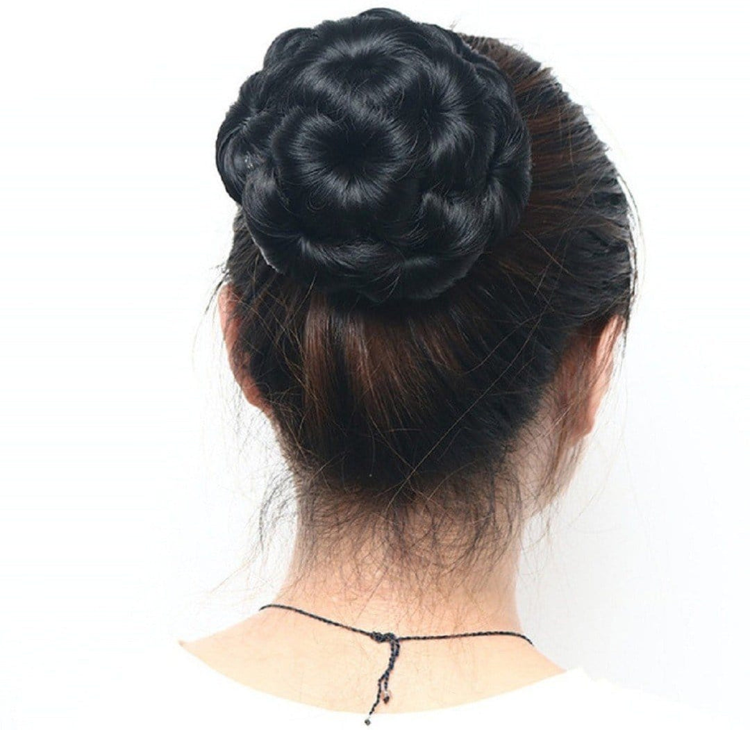 Lamansh Black Stylish Hair Clutcher Extension Beautiful Hair Bun