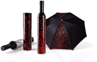 New Jaipur Handicraft Umbrella ☂️ New Jaipur Handicraft (Pack of 1) Bottle Capsule Umbrella 🌂 / Wine Bottle Shape Mini Umbrella / 3 Fold Umbrella
