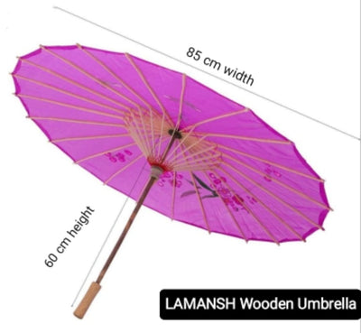 New Jaipur Handicraft Umbrella ☂️ Random color will come / 40 Umbrella's Pack of 40 Japanese Wooden Frame Umbrella at Rs 280 each / Best for Bride & Bridal entry in Weddings & Events